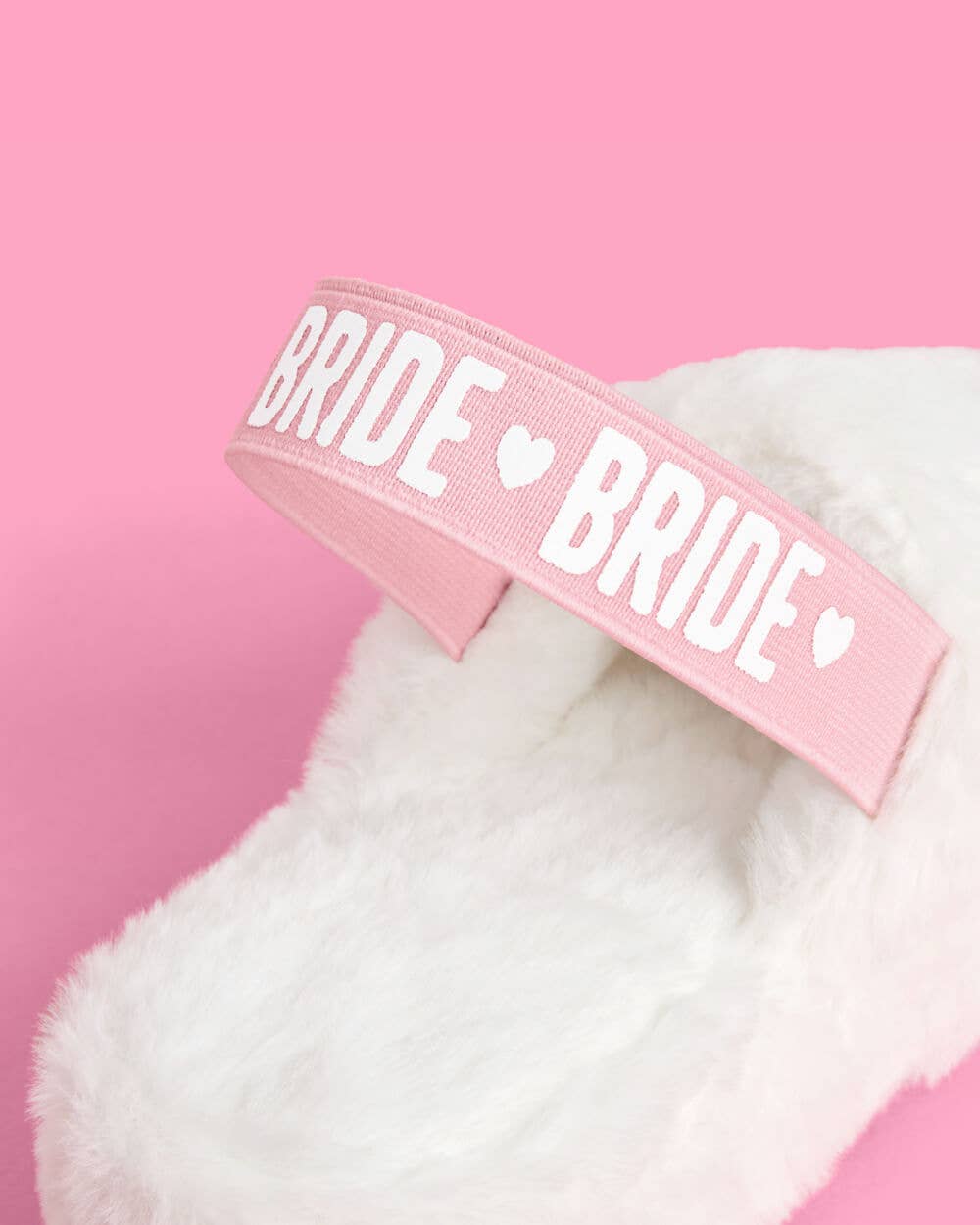 White Bride Fur Slippers, Bach Party Accessory, Bridal Gift