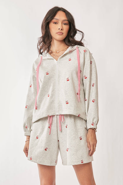 Sweet Cherry Embroidered Set