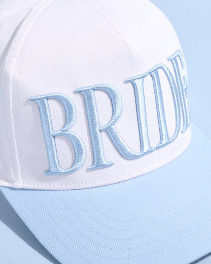 Something Blue Hat - embroidered hat, Bride Gift, Bachelorette