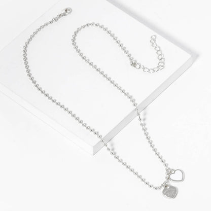 Gold plated Enamel Heart Pendant Necklace