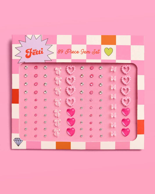 Bow + Heart Gem Set