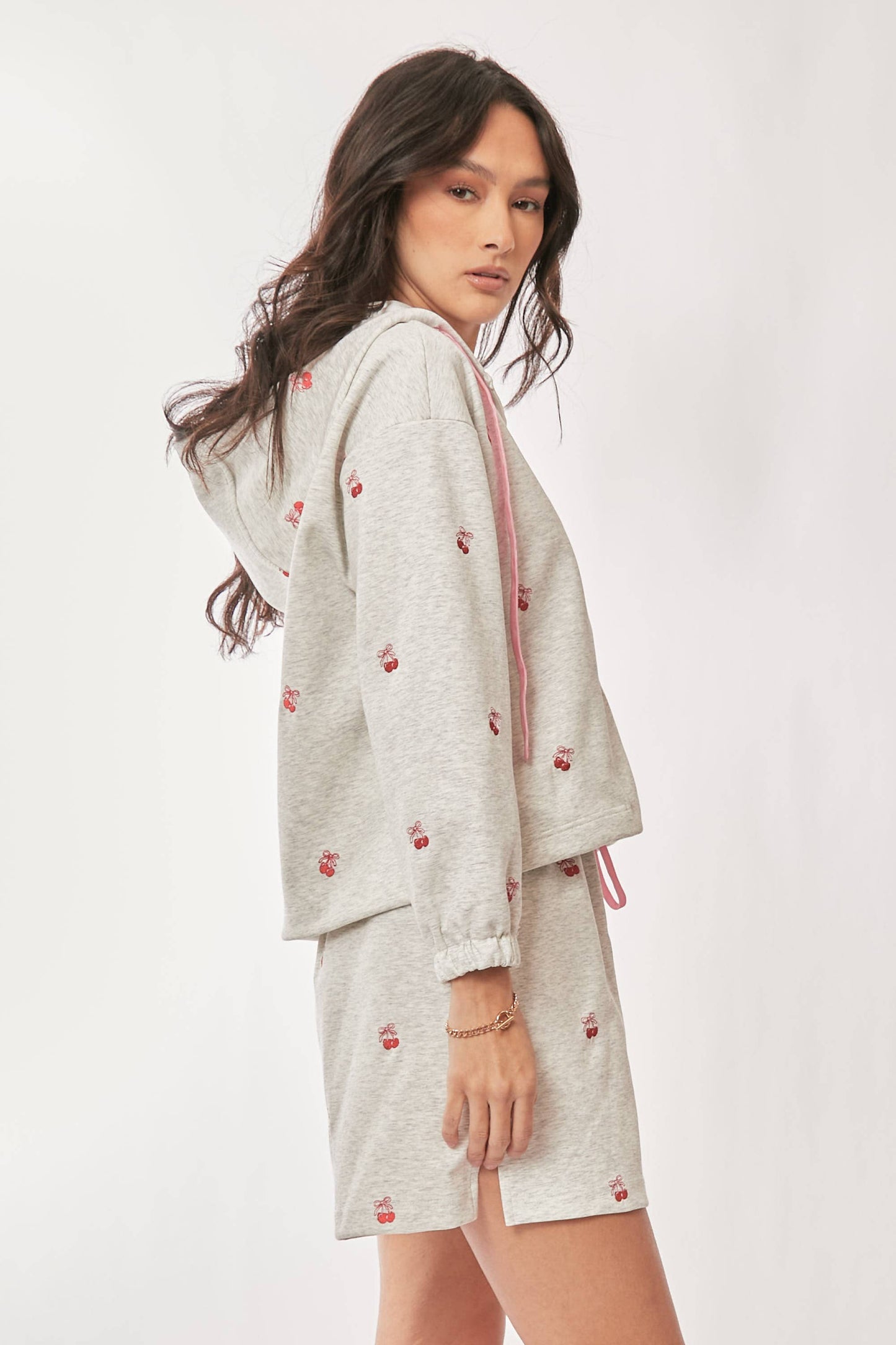 Sweet Cherry Embroidered Set