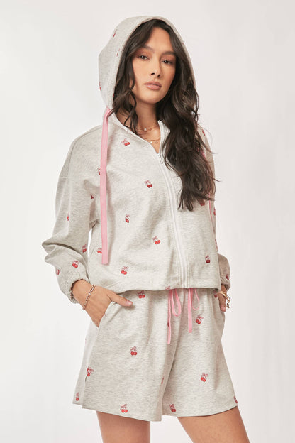 Sweet Cherry Embroidered Set